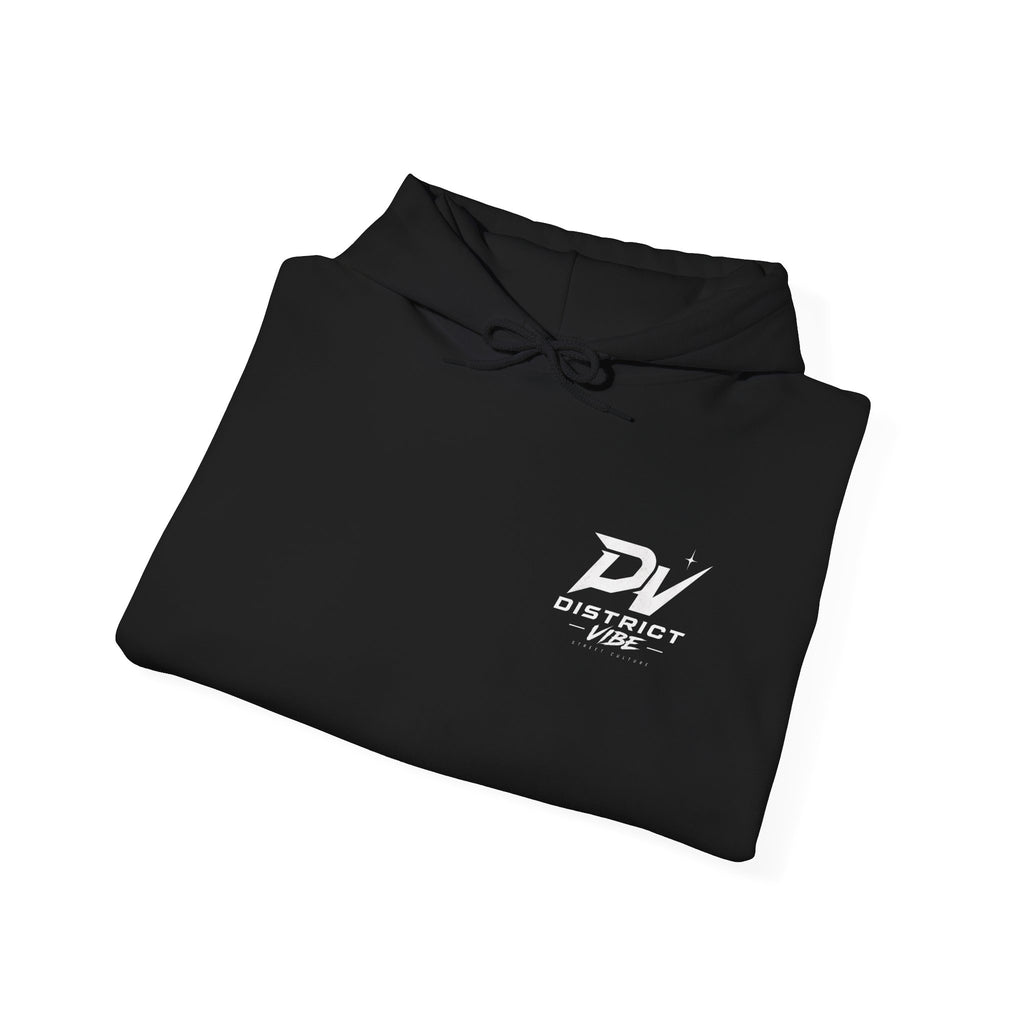 District Vibe Hoodie — Urban Skyline Logo Pullover