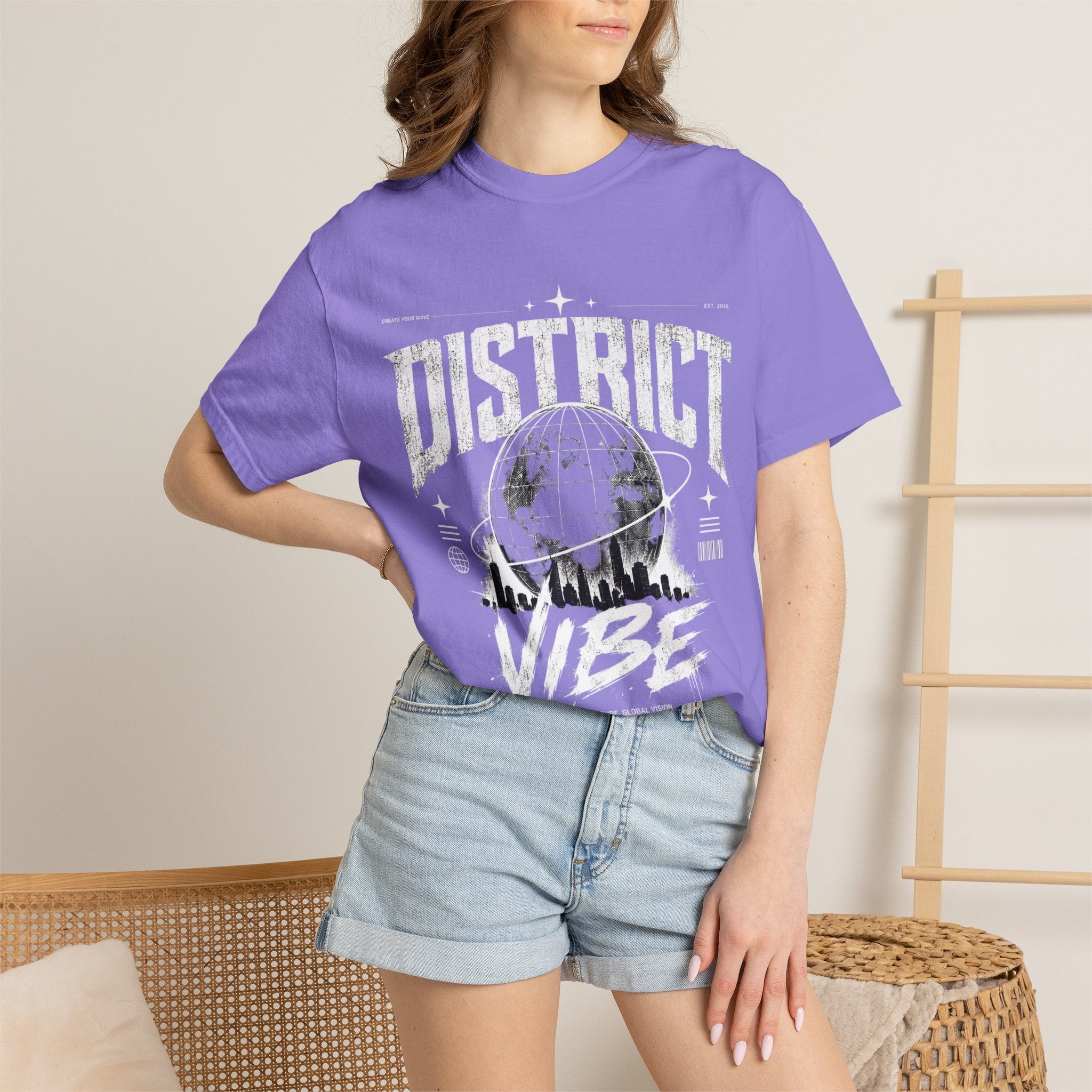 District Vibe T-Shirt — Urban Skyline Graphic Tee