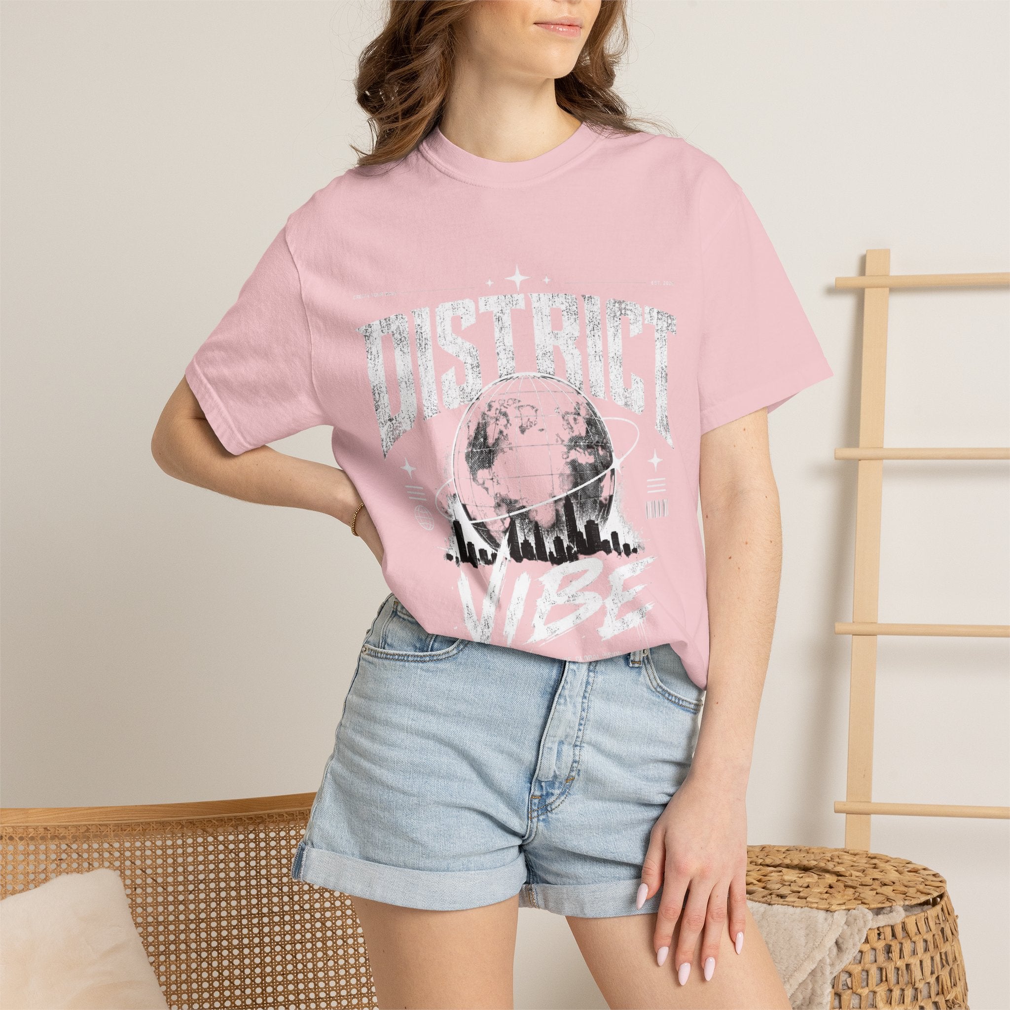 District Vibe T-Shirt — Urban Skyline Graphic Tee