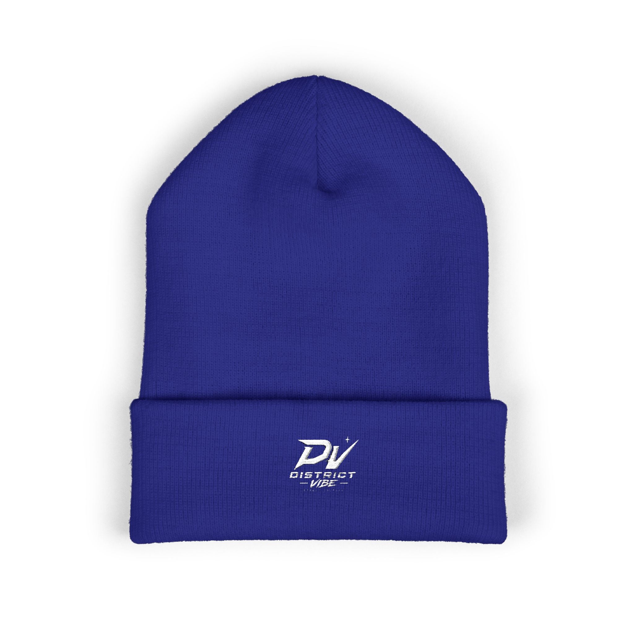 Embroidered 'DV Outkast' Classic Cuffed Beanie — Warm Yellow Knit Cap