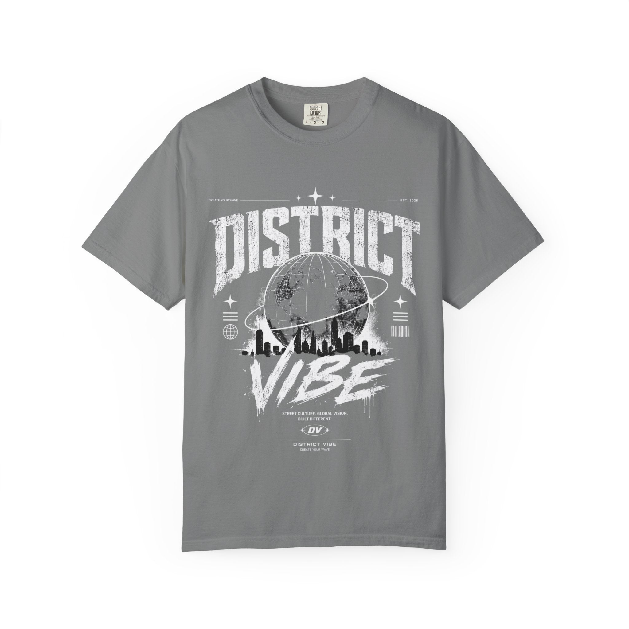 District Vibe T-Shirt — Urban Skyline Graphic Tee
