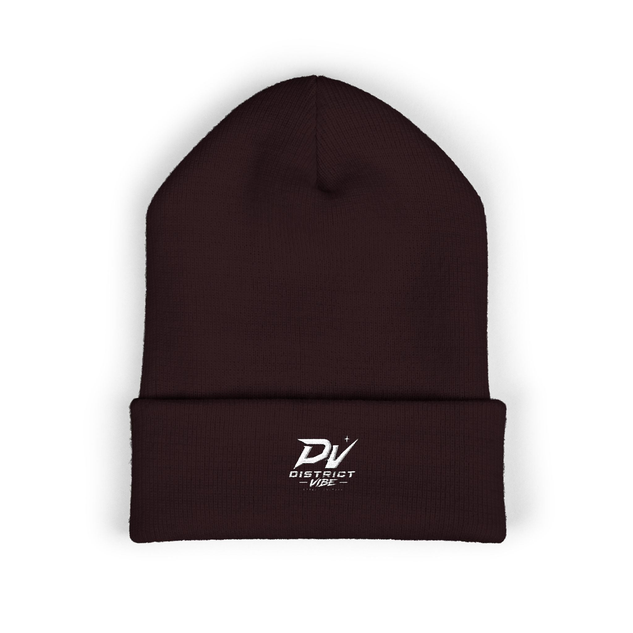 Embroidered 'DV Outkast' Classic Cuffed Beanie — Warm Yellow Knit Cap