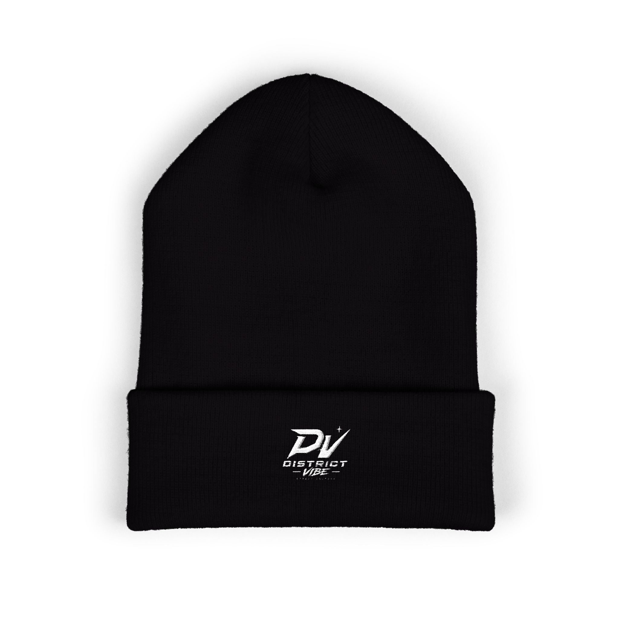 Embroidered 'DV Outkast' Classic Cuffed Beanie — Warm Yellow Knit Cap
