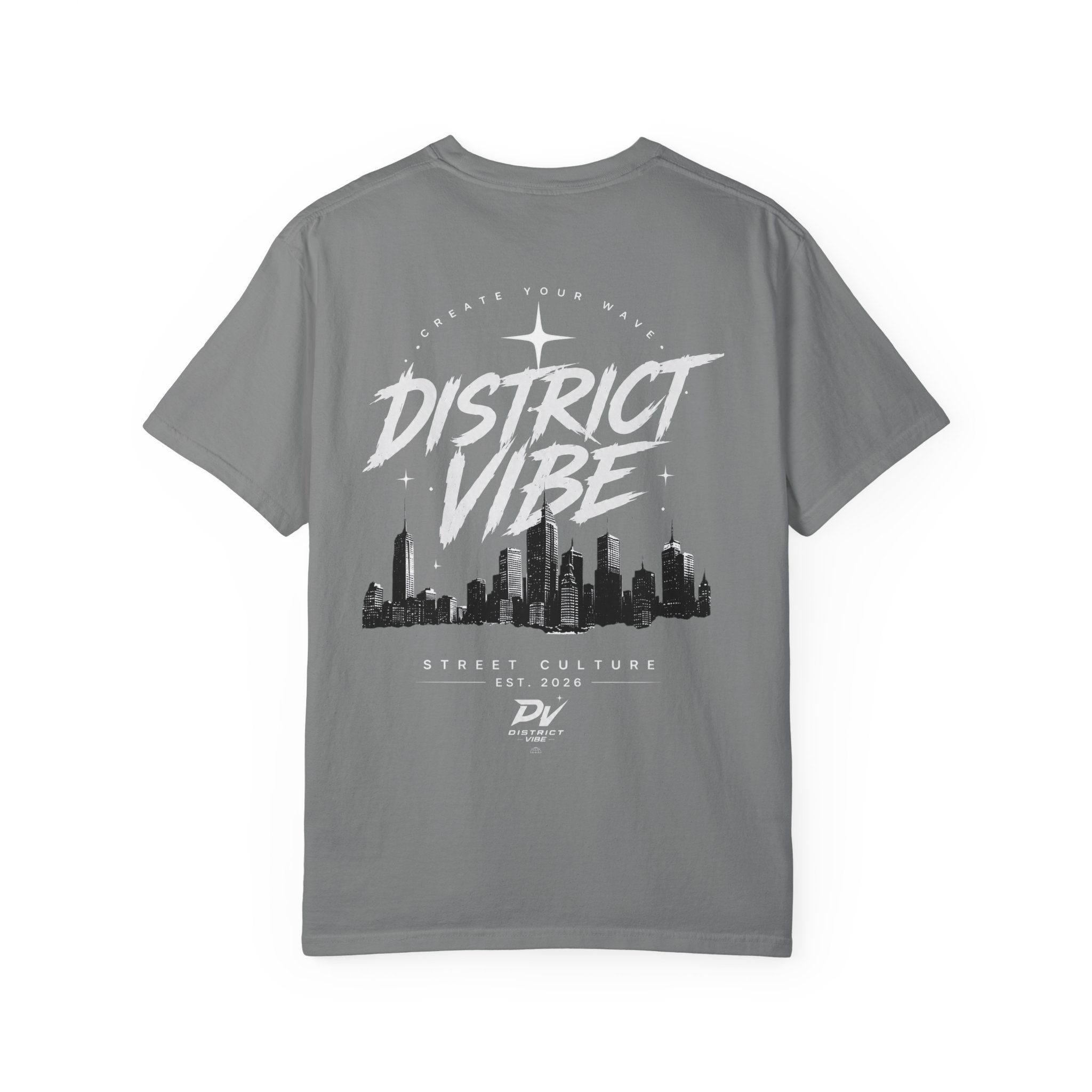 District Vibe T-Shirt — Urban Skyline Graphic Tee