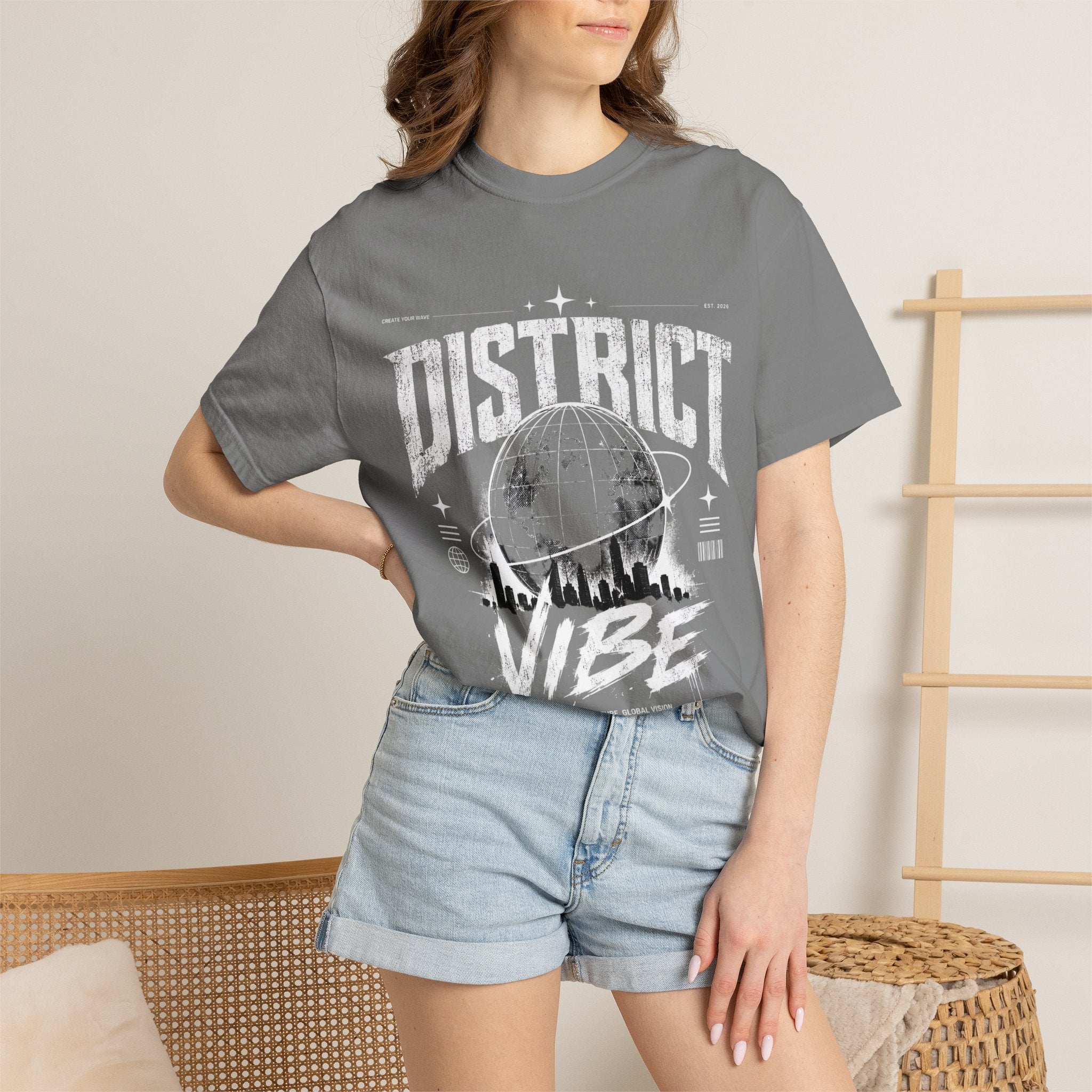 District Vibe T-Shirt — Urban Skyline Graphic Tee