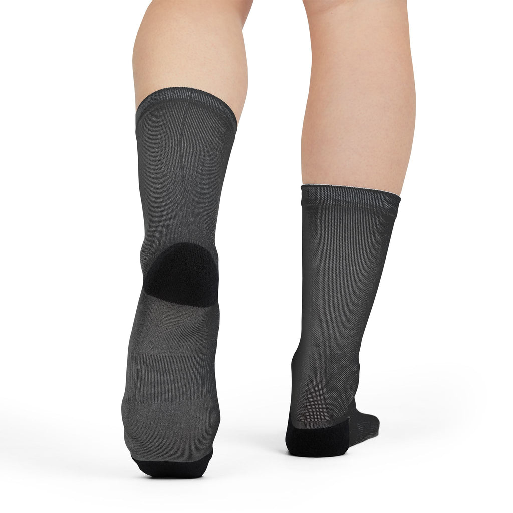 District Vibe Black Sublimated Crew Socks — DV Logo Athletic Socks
