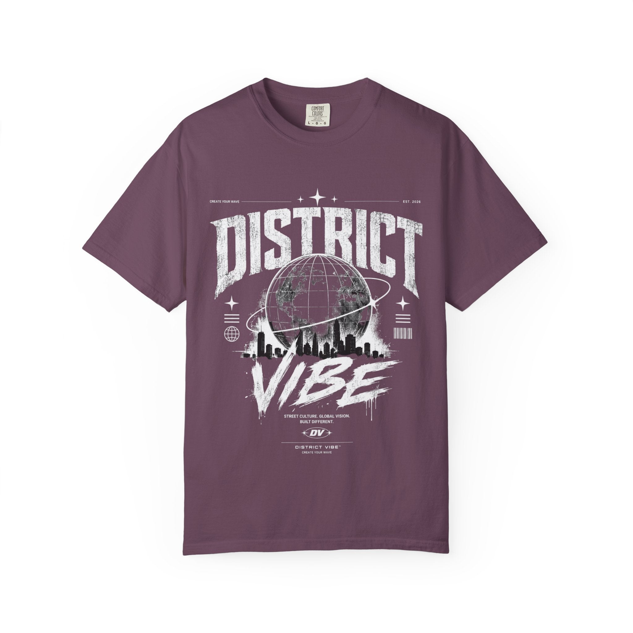 District Vibe T-Shirt — Urban Skyline Graphic Tee