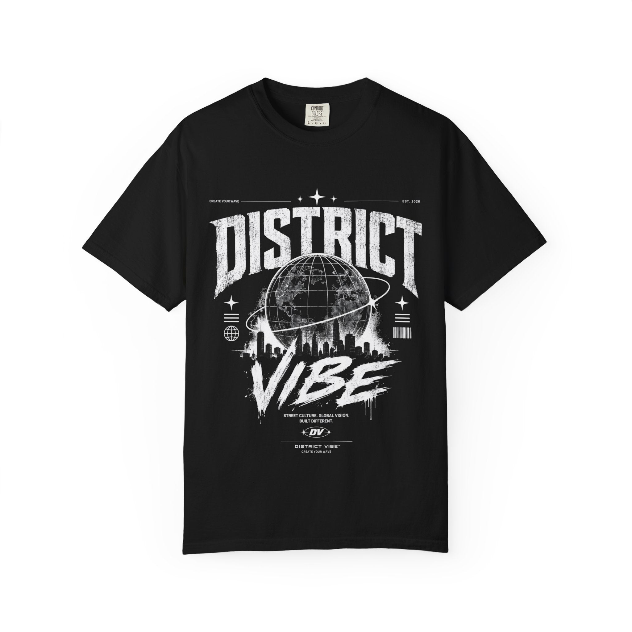 District Vibe T-Shirt — Urban Skyline Graphic Tee