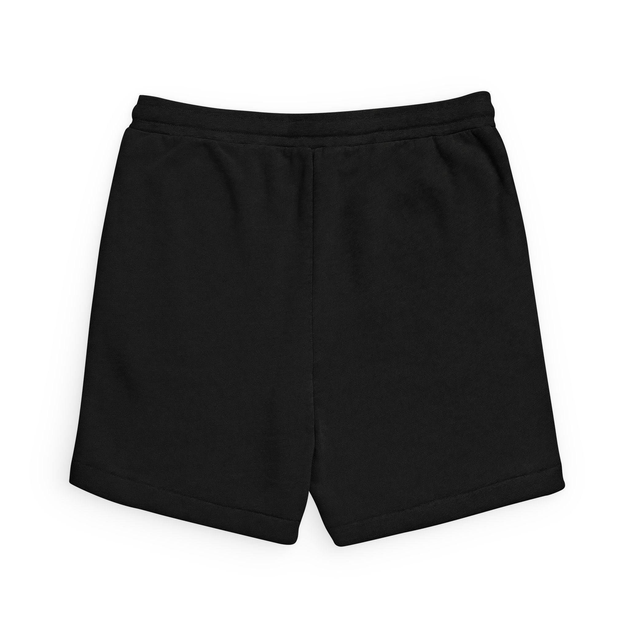 District Vibe Logo Sweatshorts — Black Sponge Fleece Athletic Shorts