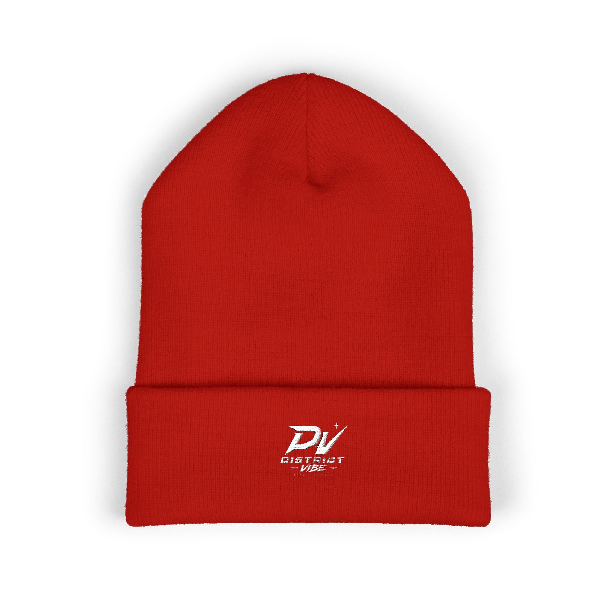 Embroidered 'DV Outkast' Classic Cuffed Beanie — Warm Yellow Knit Cap