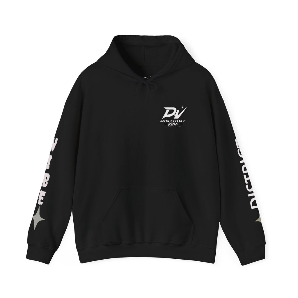 District Vibe Hoodie — Urban Skyline Logo Pullover