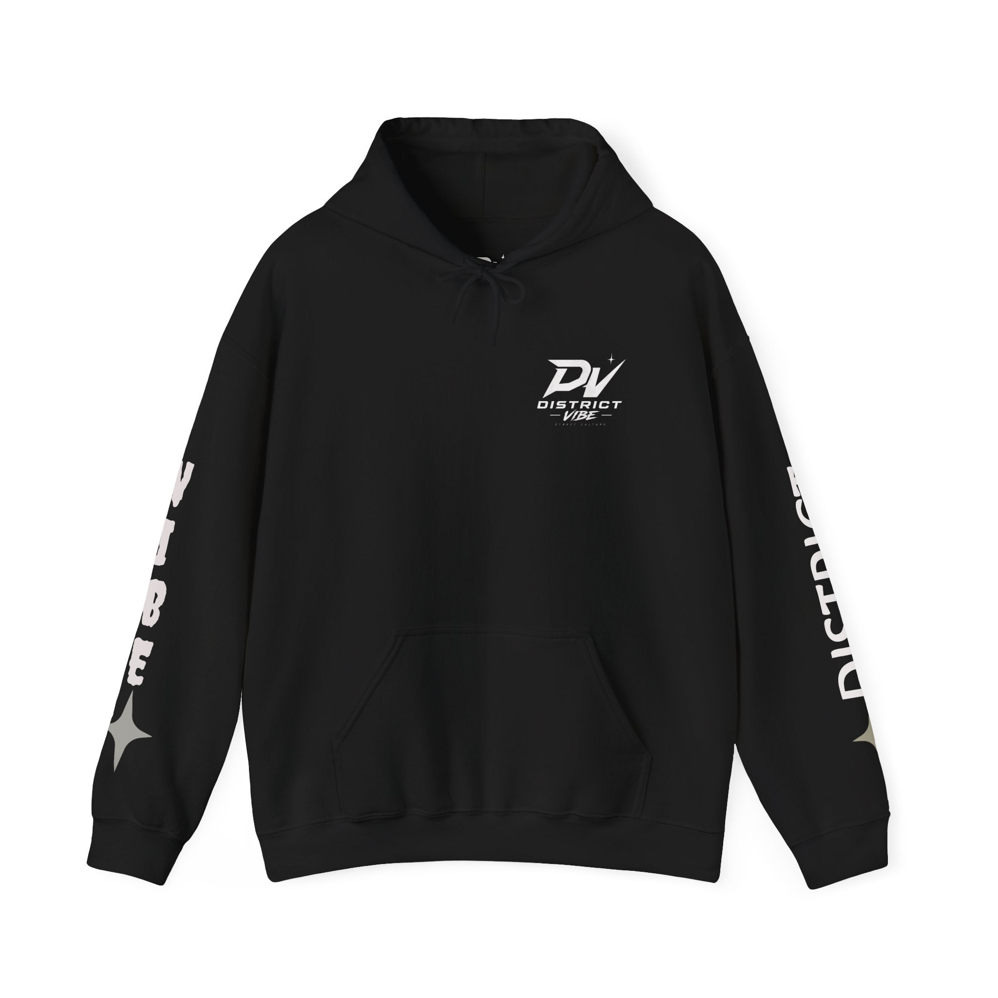 District Vibe Hoodie — Urban Skyline Logo Pullover