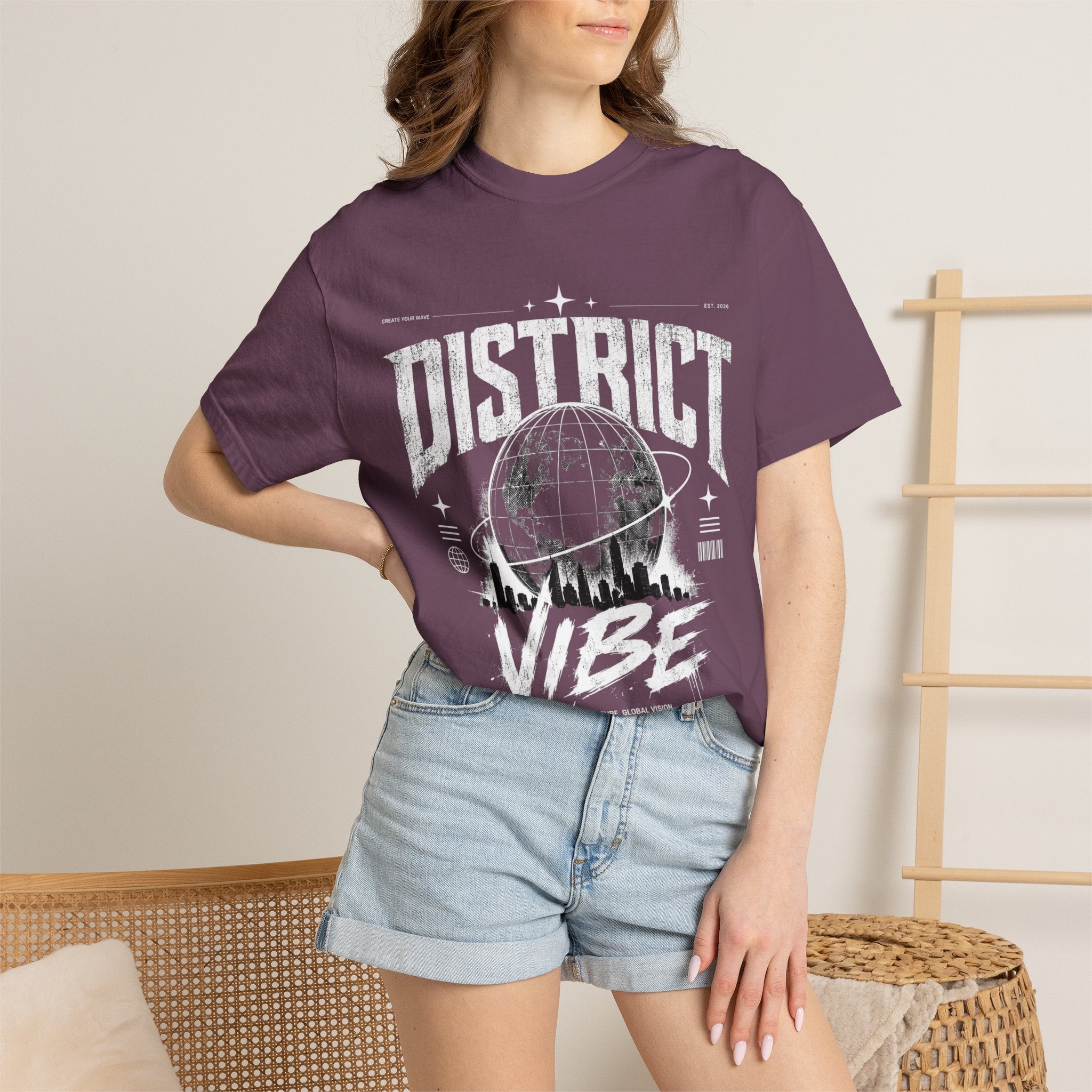 District Vibe T-Shirt — Urban Skyline Graphic Tee