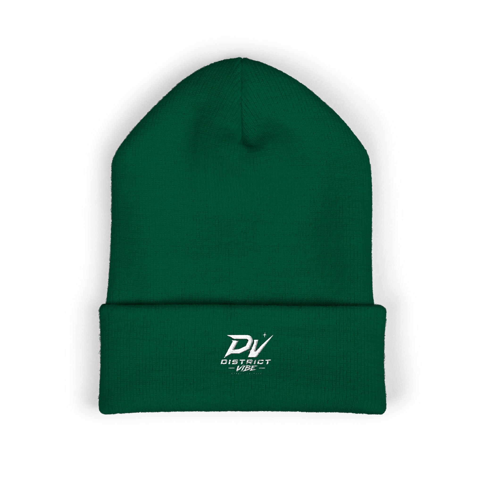 Embroidered 'DV Outkast' Classic Cuffed Beanie — Warm Yellow Knit Cap