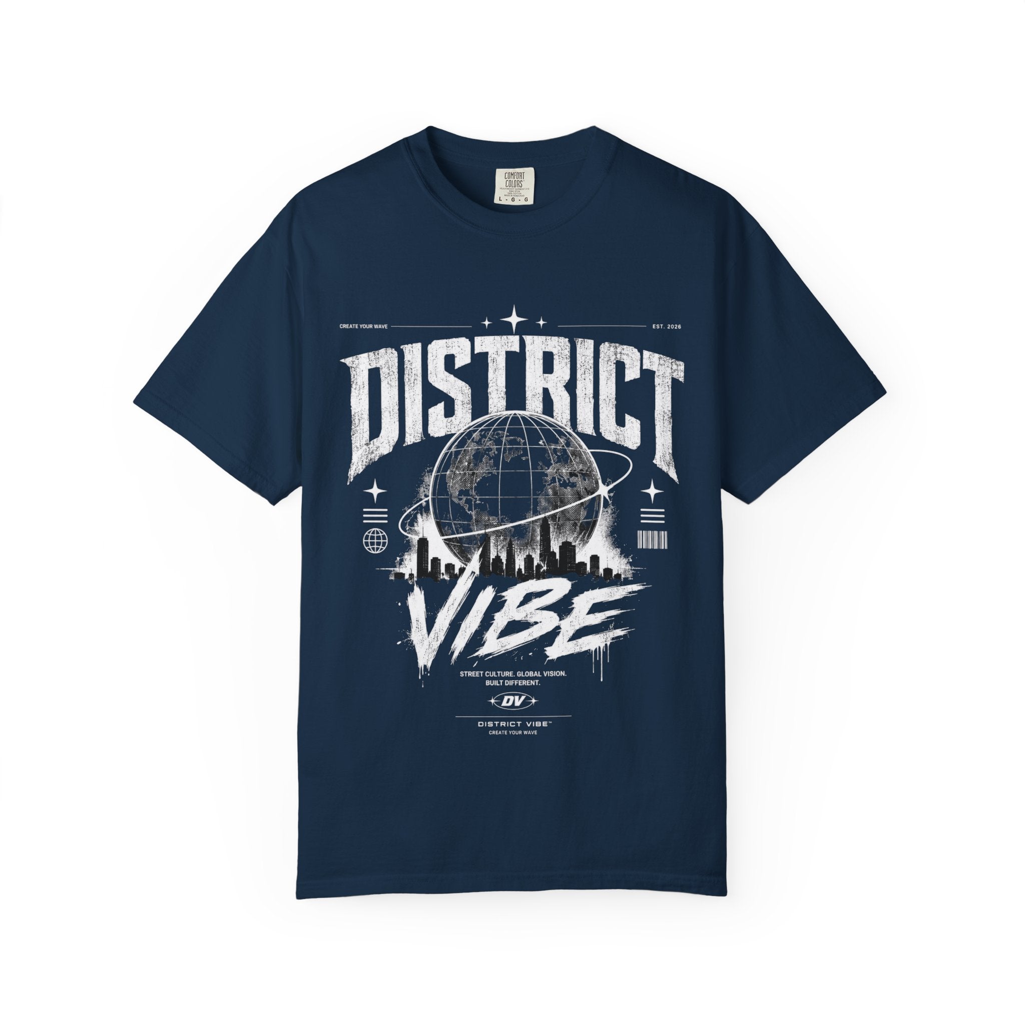 District Vibe T-Shirt — Urban Skyline Graphic Tee