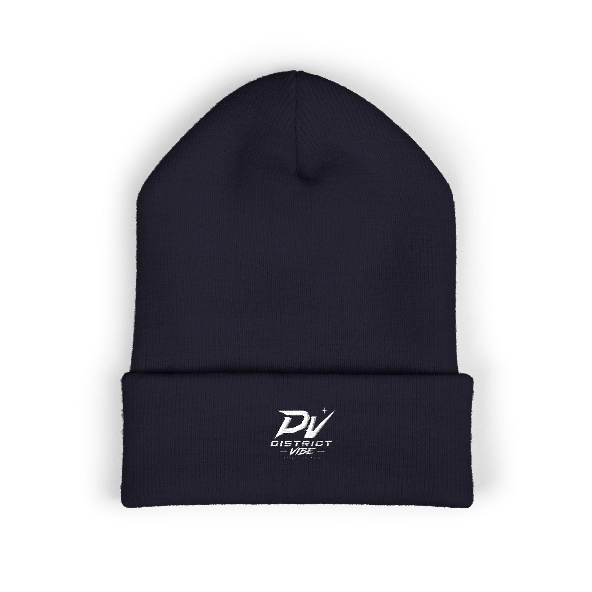 Embroidered 'DV Outkast' Classic Cuffed Beanie — Warm Yellow Knit Cap