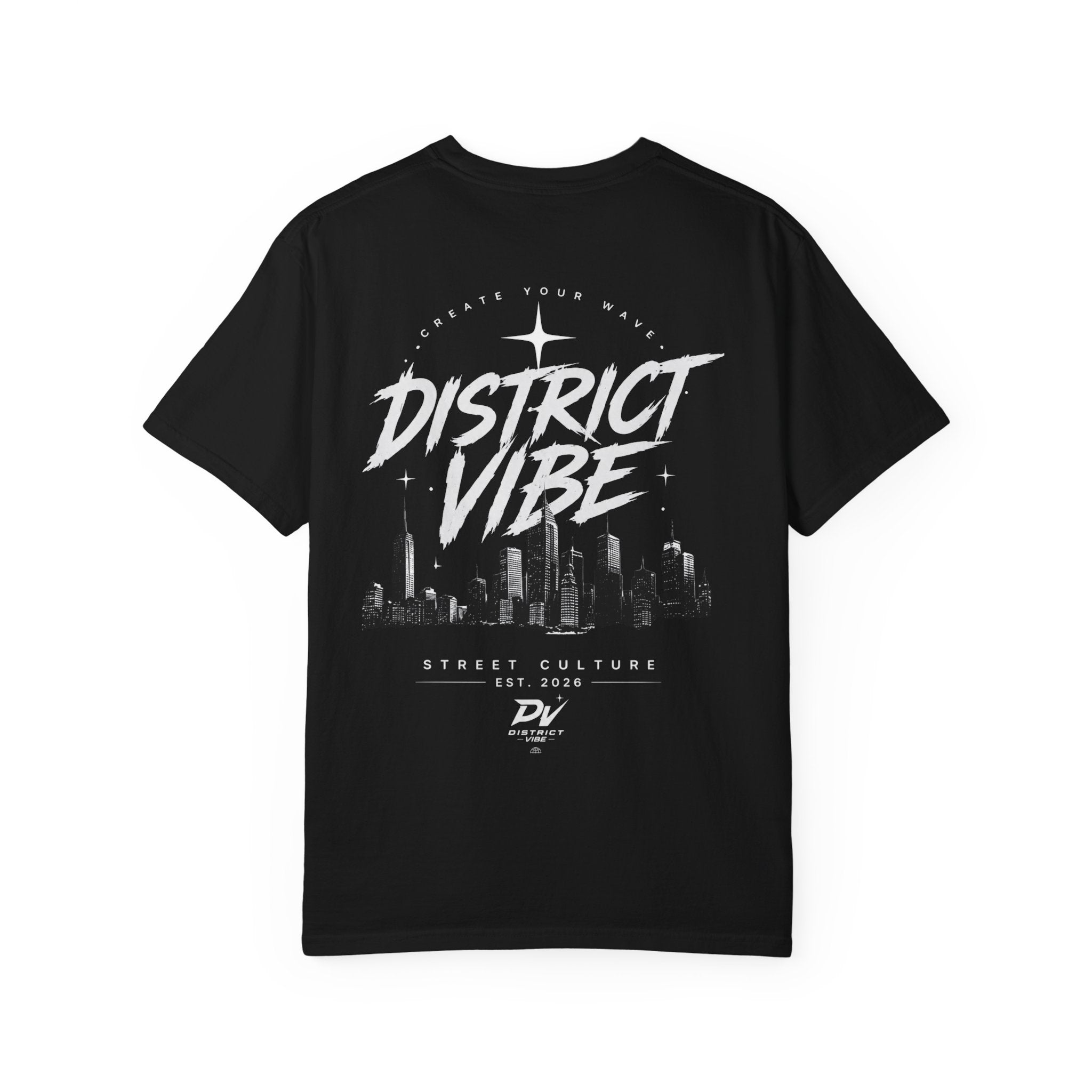 District Vibe T-Shirt — Urban Skyline Graphic Tee